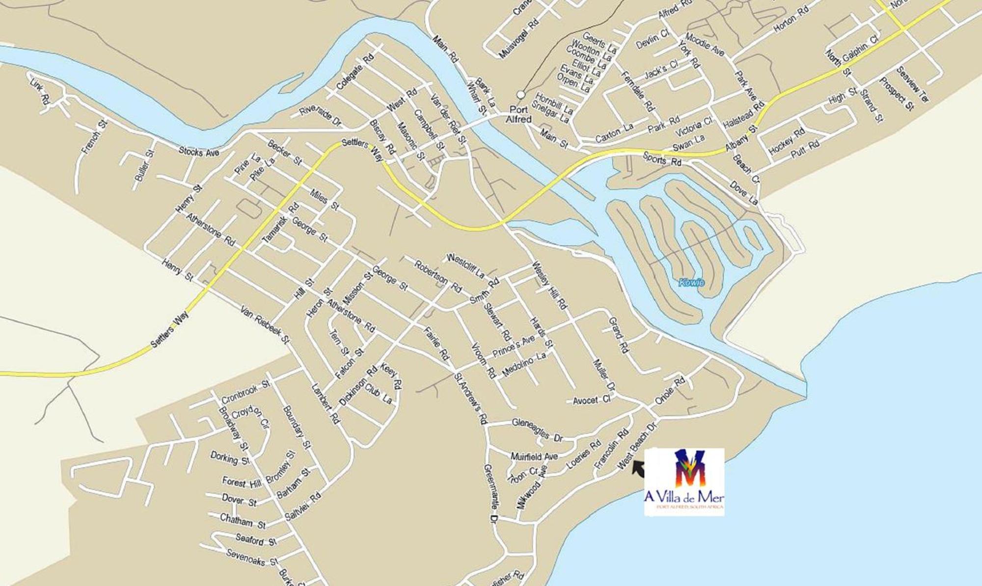 A Villa de Mer Guesthouse Port Alfred Eksteriør bilde